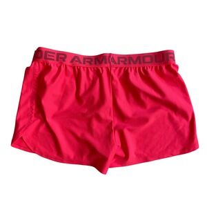 Under Armour Kids Pink HeatGear Athletic Shorts Loose Fit 1363372-653 YXL